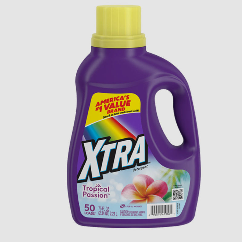 67.5oz XTRA LÍQUIDO PARA LAVANDERÍA TROPICAL PASSN