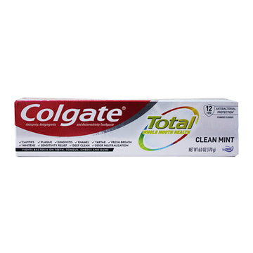 Gel en tiras Colgate Total Fre Mint de 6 oz