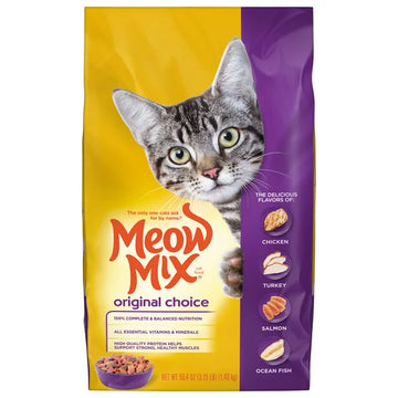 Meow Mix Original Choice Alimento seco para gatos, bolsa de 3.15 libras