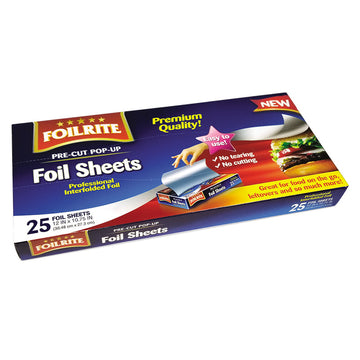 Pop Up Aluminum Foil Sheet 25 Count